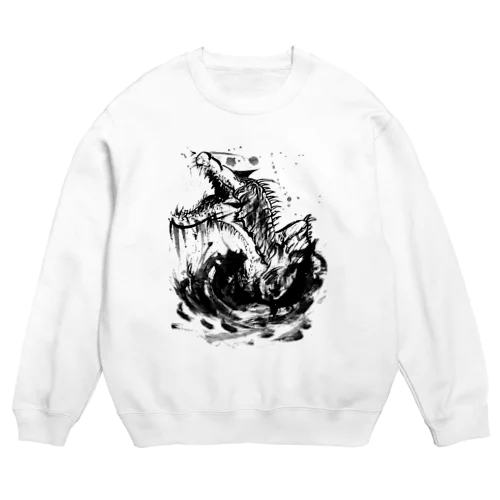 水辺を翻弄する刺客 Crew Neck Sweatshirt