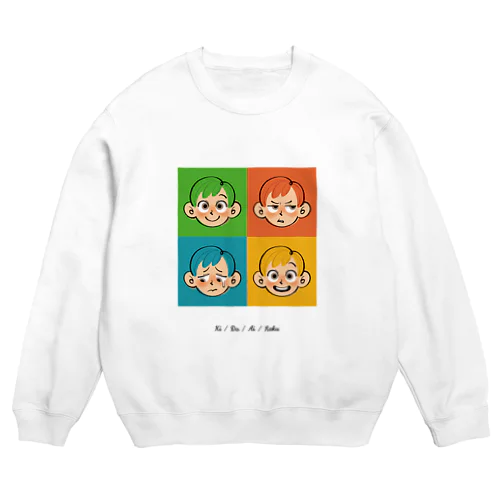 喜怒哀楽 Crew Neck Sweatshirt