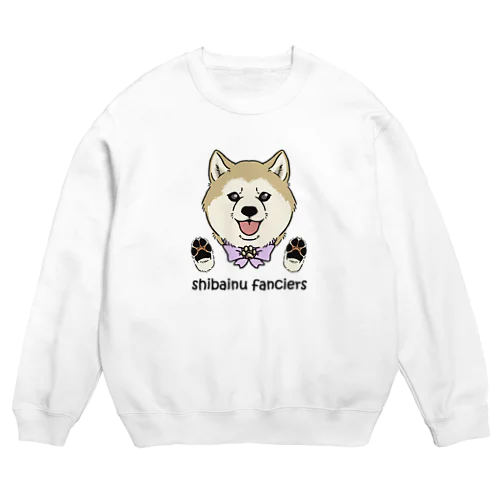 shiba-inu fanciers(シニア柴) Crew Neck Sweatshirt