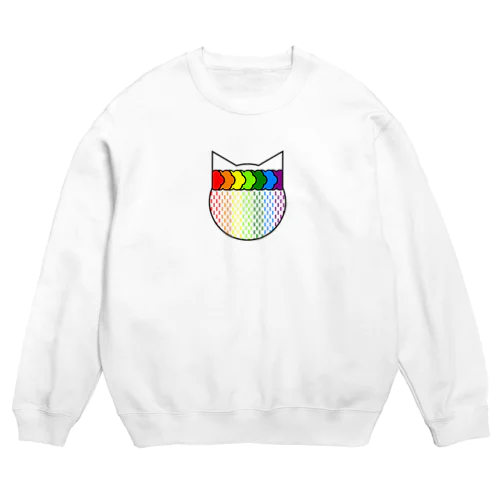 七色の雨 Crew Neck Sweatshirt