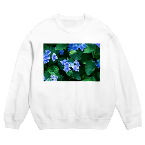 癒しの風景（アジサイ） Crew Neck Sweatshirt