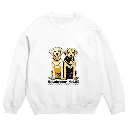 兄弟ラブラドールレトリバーLOVE♪ Crew Neck Sweatshirt