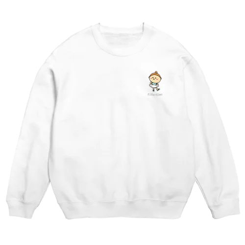 フリフラ　ワンポイント Crew Neck Sweatshirt