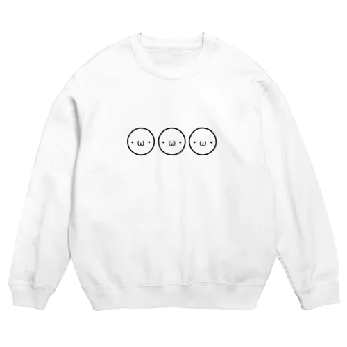 【ぱけぐっず。】三頭身 Crew Neck Sweatshirt