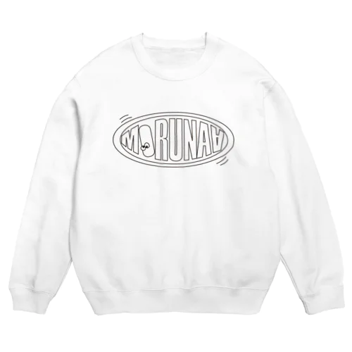 ノリノリなロゴ（black） Crew Neck Sweatshirt