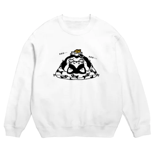 お眠り猫 Crew Neck Sweatshirt