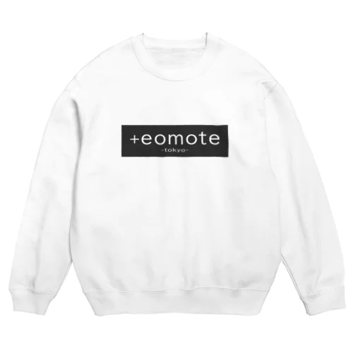 eomoteのシンプルなロゴ（背景文字）が入ったスウェット（白） スウェット