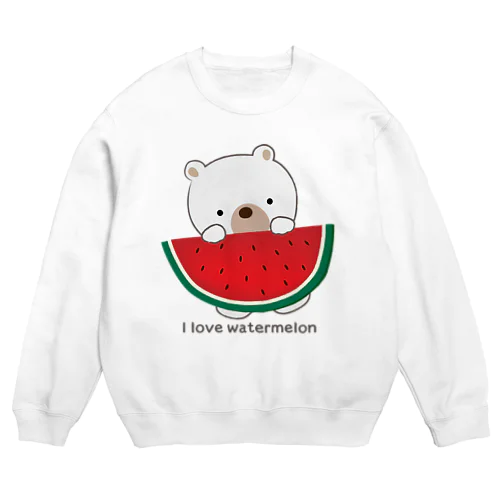 I love watermelon Crew Neck Sweatshirt