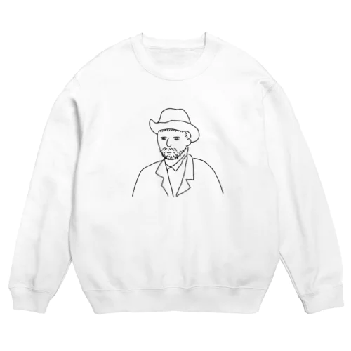 ゴッホくん Crew Neck Sweatshirt