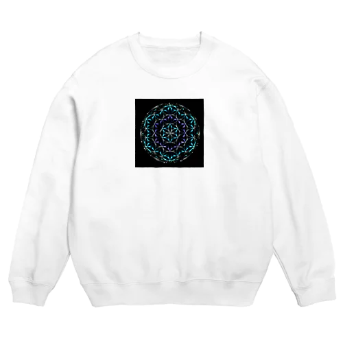 蒼華‐フラワー・オブ・ライフ Crew Neck Sweatshirt