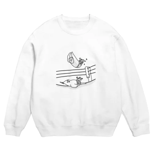 コザクラさんダイビングボディプレス！ Crew Neck Sweatshirt