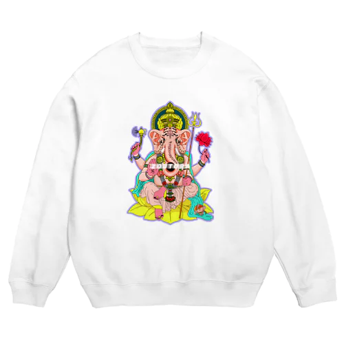 ガネーシャ.ZOUTORA Crew Neck Sweatshirt