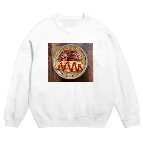 ウチのオムレツ Crew Neck Sweatshirt