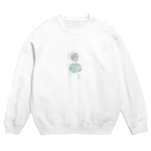 ふわふわ女の子 Crew Neck Sweatshirt