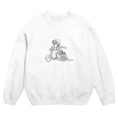 スクーターガールモノ Crew Neck Sweatshirt