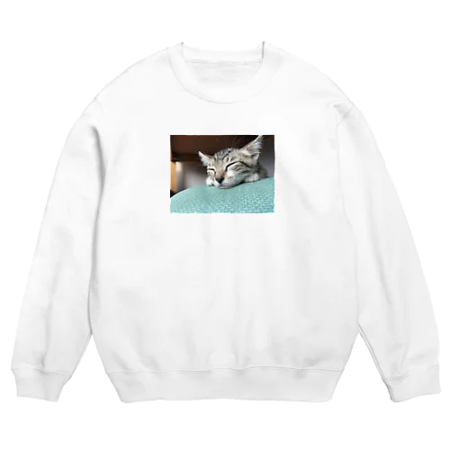 子猫のちび Crew Neck Sweatshirt