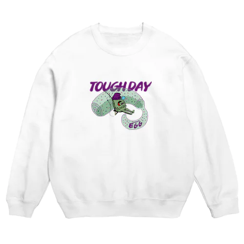 EGG P-TAN TOUGH DAY Crew Neck Sweatshirt