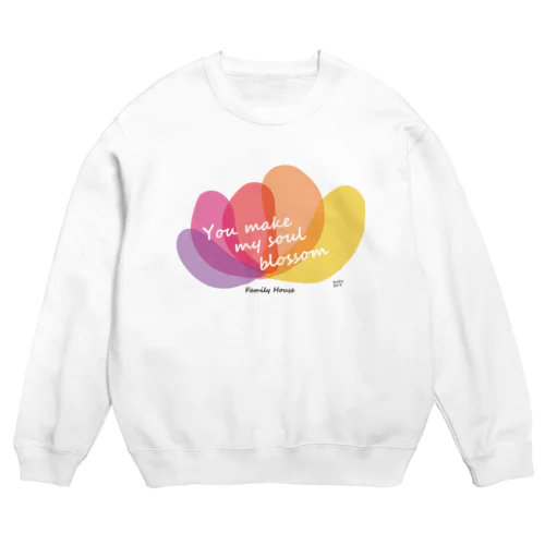 ファミリーハウス＜チャリティ＞花 Crew Neck Sweatshirt