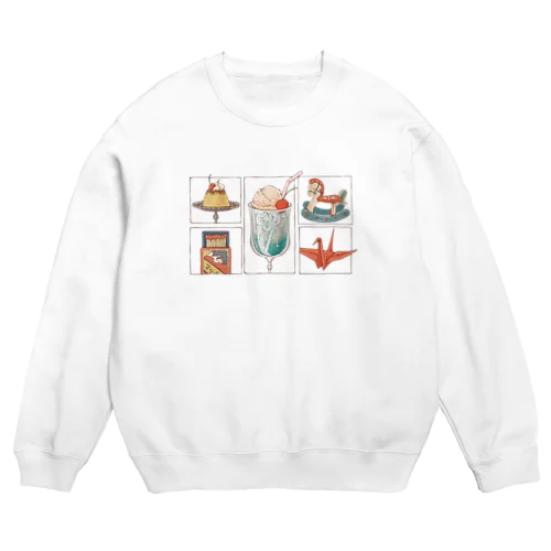 クリームソーダと愉快な仲間たち Crew Neck Sweatshirt