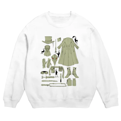 ペスト医師の持ち物 Crew Neck Sweatshirt