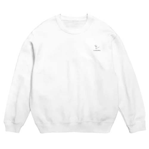 ヤモリくんシンプルスウェット（黒線ver） Crew Neck Sweatshirt