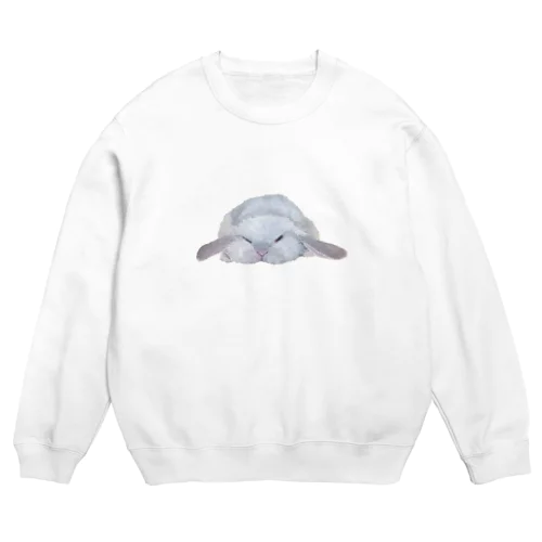 ぺったんこウサギさん Crew Neck Sweatshirt