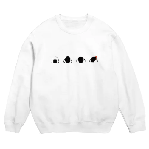 おにぎり文鳥 Crew Neck Sweatshirt