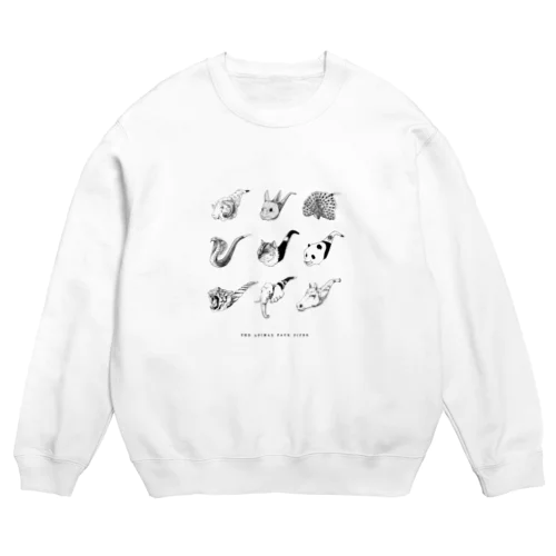 THE ANIMAL FACE PIPES ver.白 Crew Neck Sweatshirt