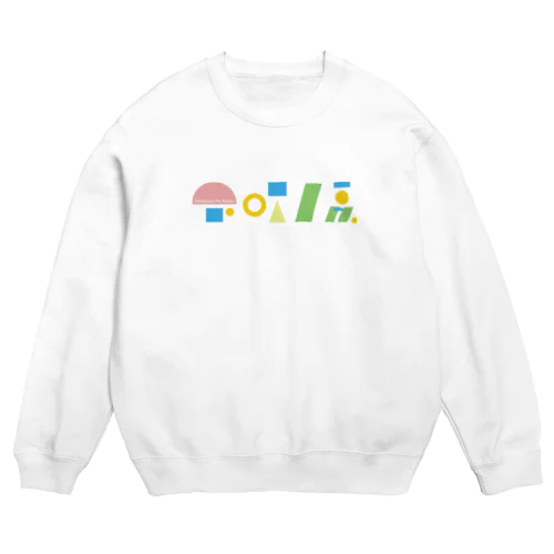 下町パステルロゴ Crew Neck Sweatshirt