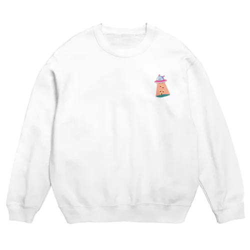 キャトるUFOうさぎ(芋カラフル) Crew Neck Sweatshirt