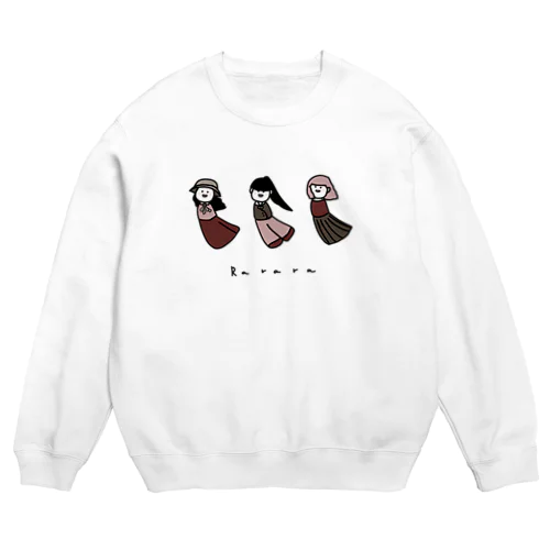 くちびる姉妹 Crew Neck Sweatshirt