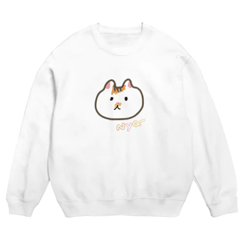 ニャーゼロイチ　ねこ　 Crew Neck Sweatshirt