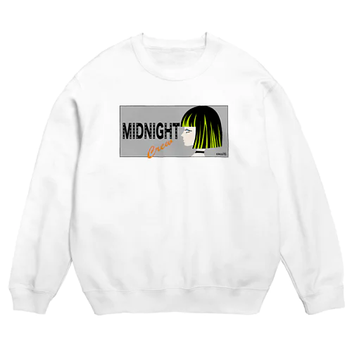 スウェット - MIDNIGHT CREW by coco70. Crew Neck Sweatshirt