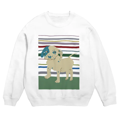 ぶち犬　 DOGシリーズ Crew Neck Sweatshirt