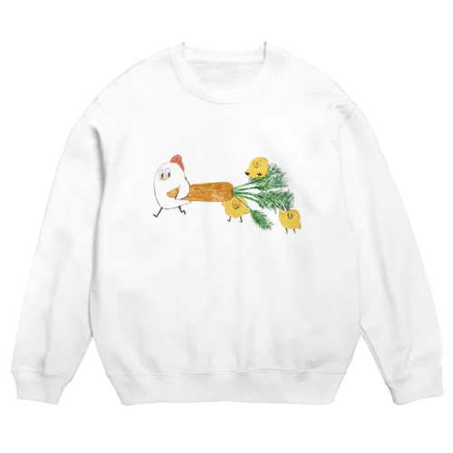 にんじんとオジチキン Crew Neck Sweatshirt