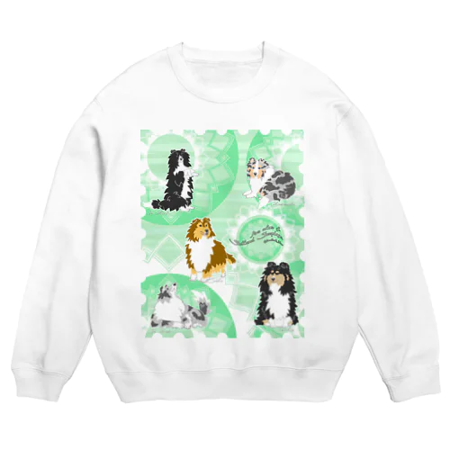 Five colors of Shetland Sheepdogs.～Mint green～ スウェット