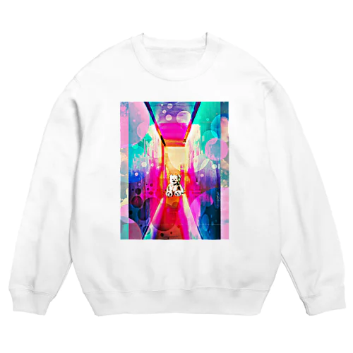 夢の中のクマちゃん Crew Neck Sweatshirt