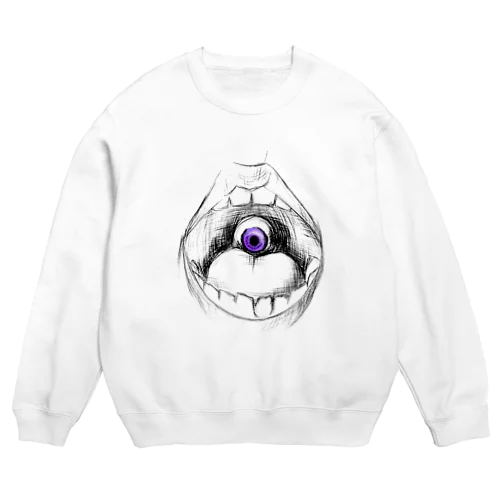 口からこんにちは Crew Neck Sweatshirt