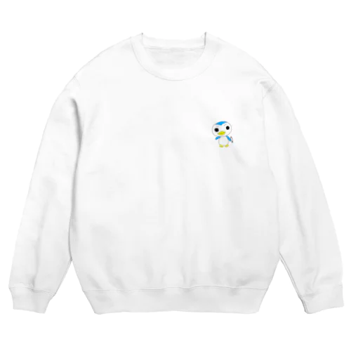 まゆげぺんぎんさん Crew Neck Sweatshirt