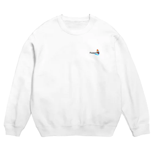 Feemarin（黒ロゴ） Crew Neck Sweatshirt