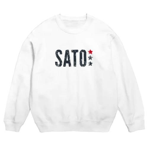 佐藤ロゴ[2] Crew Neck Sweatshirt