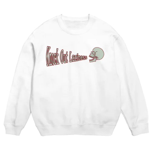 skull logo sweat(WH) Crew Neck Sweatshirt