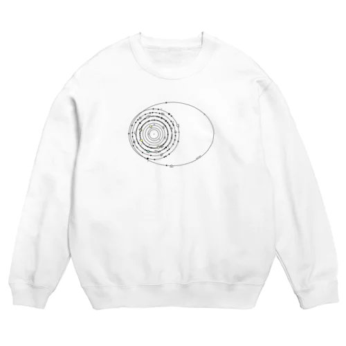 太陽系の衛星 Crew Neck Sweatshirt