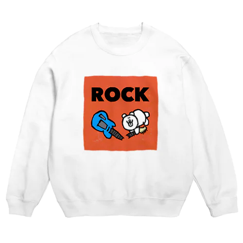 ROCK(赤) Crew Neck Sweatshirt