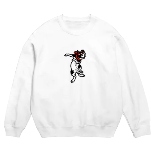 踊る猫又 Crew Neck Sweatshirt