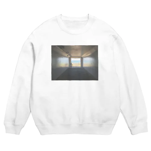 癒しの風景（海への入口） Crew Neck Sweatshirt