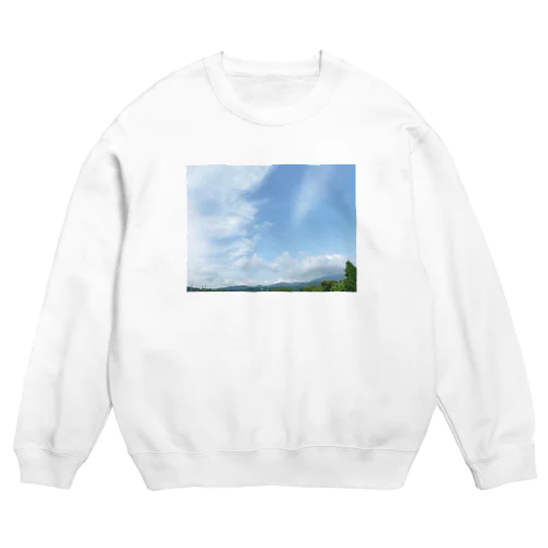 癒しの風景（空と雲） Crew Neck Sweatshirt