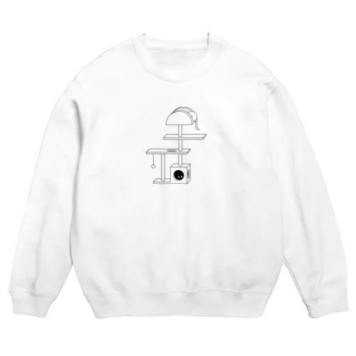 キャットタワー Crew Neck Sweatshirt