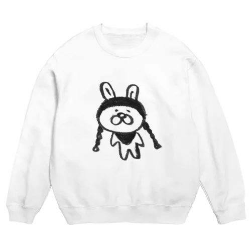 レゲエなうさぎさん Crew Neck Sweatshirt