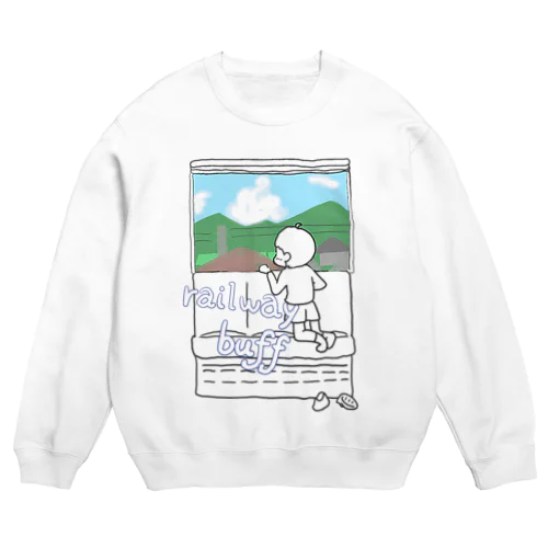 乗り鉄くん Crew Neck Sweatshirt